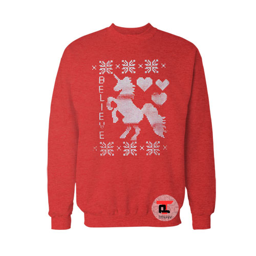 Hanes Big Girls Ugly Christmas Viral Fashion Sweatshirt