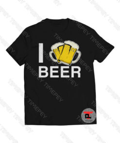 I Love Beer Funny Vintage Viral Fashion T Shirt