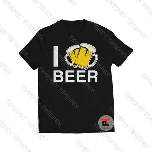I Love Beer Funny Vintage Viral Fashion T Shirt
