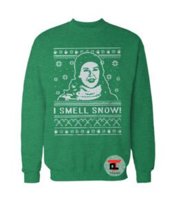 I Smell Snow Ugly Christmas Viral Fashion Sweatshirt