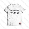 I m A Simple Woman Hairstylist Coffee Paw Dog Viral Fashion T Shirt