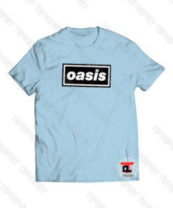 Oasis Logo Light Blue Viral Fashion T Shirt