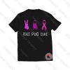 Peace Cure Pug Breast Cancer Awareness Gifts