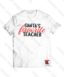 Santa's Favorite Teacher Viral Fashion T Shirt