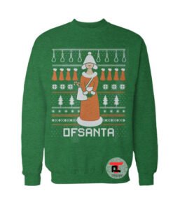 Santa's handmaid Ofsanta Funny Ugly Christmas Viral Fashion Sweatshirt