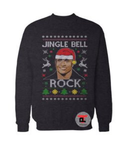 The Rock Jingle Bell Rock Ugly Christmas Viral Fashion Sweatshirt