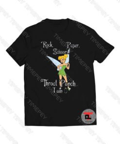 Tinkerbell rock paper scissors throat punch I win Viral Fashion T Shirt