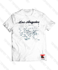 los angeles map Viral Fashion T Shirt