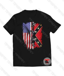 American And Confederate Flag Viral Fashion T Shirt