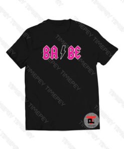 Babe ACDC Pink Logo Viral Fashion T Shirt