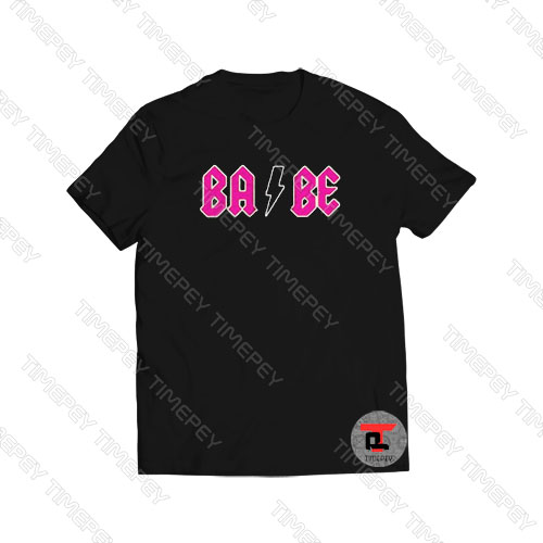 Babe ACDC Pink Logo Viral Fashion T Shirt