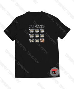 Cat Moods Feelings Face Viral Fashion T Shirt