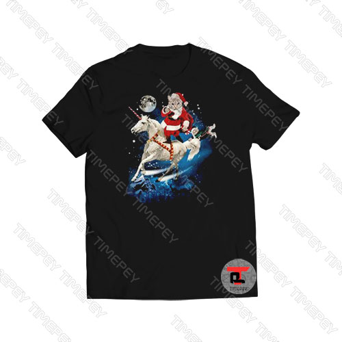 Cat Santa Unicorn Believe Viral Fashion T Shirt