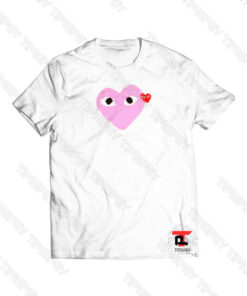 Comme Des Garcons Pink And Red Viral Fashion T Shirt
