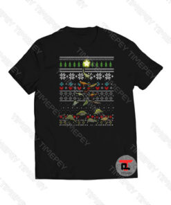 Dinosaur Tree Christmas Viral Fashion T Shirt