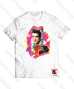 Elvis Presley The King Vintage With Guitar Viral Fashion T Shirt