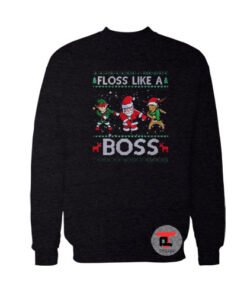 Floss Like A Boss Christmas Viral Fashion Sweatshirt