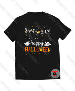 Happy Halloween Dancing Skeleton Viral Fashion T Shirt