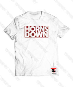 Horns Down Block Logo Viral Fashion T Shirt