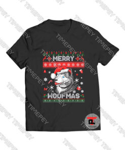 Husky Merry Woofmas Christmas Dog Viral Fashion T Shirt