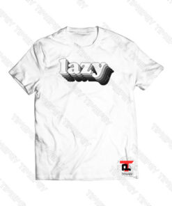 Lazy Colored Logo Viral Fashion T Shirt