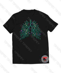 Lungs Christmas Tree Viral Fashion T Shirt