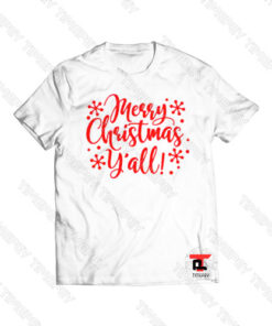 Merry Christmas Y’all Snow Draw Viral Fashion T Shirt