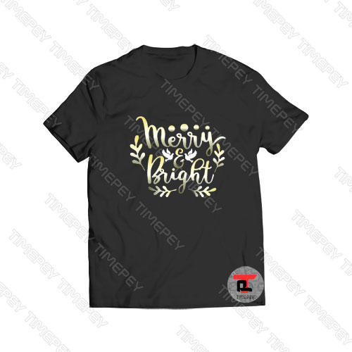 Merry and Bright Christmas Viral Fashion T Shirt