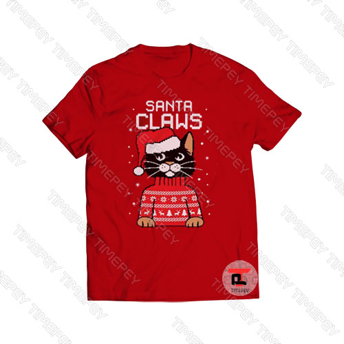Santa Claws Cat Ugly Christmas Viral Fashion T Shirt