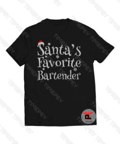 Santa’s Favorite Bartender Viral Fashion T Shirt