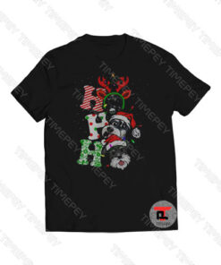 Schnauzer Merry Christmas Ho Ho Ho Viral Fashion T Shirt