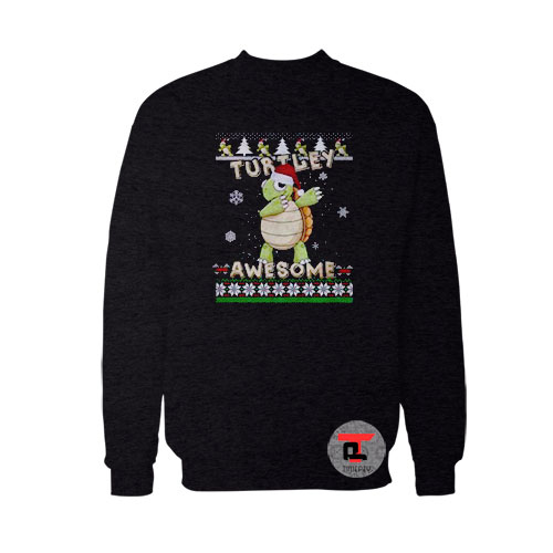 Turtley Awesome Christmas Viral Fashion Sweatshirt