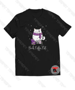 Book Coffee Cat Viral Fashion T Shirt