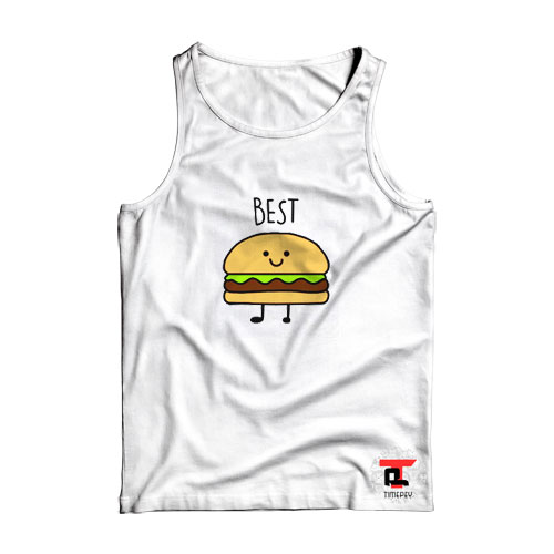 Burger French Fries BFF Best Friend Viral Fashion Tank Top