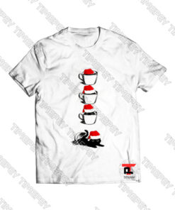 Cat And Coffee Merry Christmas Viral Fashion T Shirt