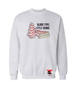Christmas Tree Cakes Blood type little Debbie Viral Fashion Sweatshirt