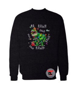 Dinosaur Merry Christmas fa rawr rawr Viral Fashion Sweatshirt