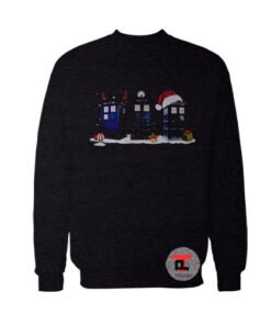 Doctor Who police box Merry Christmas Viral Fashion Sweatshirt