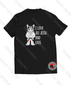 I love Jiu Jitsu and Cats Viral Fashion T Shirt