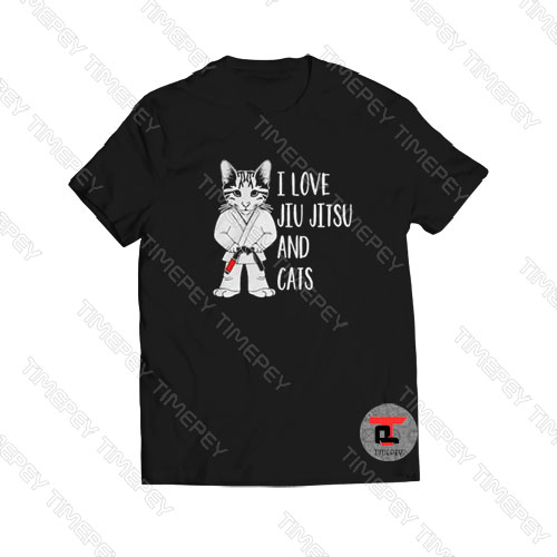 I love Jiu Jitsu and Cats Viral Fashion T Shirt