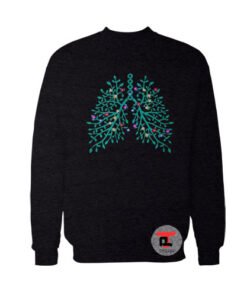 Lungs Christmas Tree Viral Fashion Sweatshirt