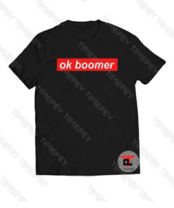 Ok Boomer Box Logo Viral Fashion T Shirt