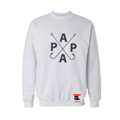 Papa Fish Hook Viral Fashion Sweatshirt