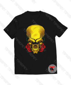 Rose gold skull head Viral Fashion T Shirt