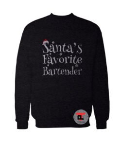 Santa’s Favorite Bartender Viral Fashion Sweatshirt