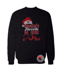 Santa’s favorite nurse Christmas Viral Fashion Sweatshirt