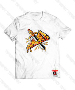 Stabbed Pizza Viral Fashion T Shirt