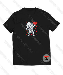 Dabbing Dalmatian Valentines Day Viral Fashion T Shirt