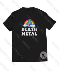 Death Metal Unicorn Rainbow Viral Fashion T Shirt