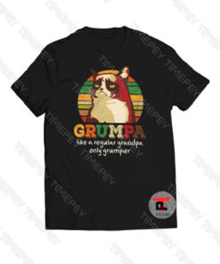 Grumpa Like A Regular Grandpa Only Grumpier Vintage Viral Fashion T Shirt